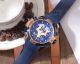 Perfect Replica Hublot Blue On Rose Gold Bezel Blue Dial Chronograph 45mm Watch (3)_th.jpg